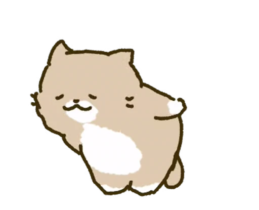 🙇 Стикер «White Paw Miyao» для Telegram