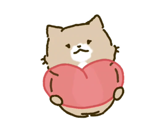 ❤️ Стикер «White Paw Miyao» для Telegram