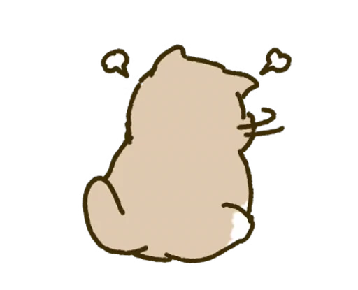 😤 Стикер «White Paw Miyao» для Telegram