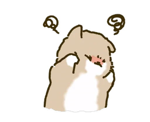 😵‍💫 Стикер «White Paw Miyao» для Telegram