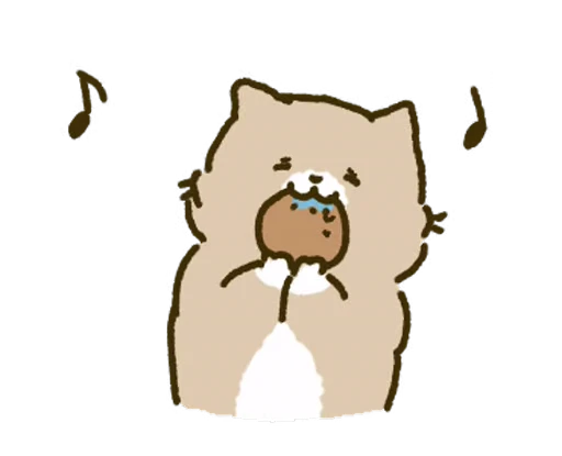 🎶 Стикер «White Paw Miyao» для Telegram