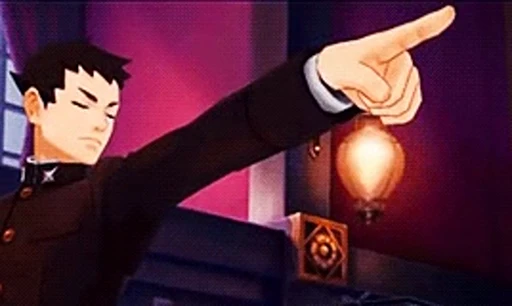 👆 Стикер «Ace Attorney for ur soul» для Telegram