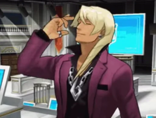 👋 Стикер «Ace Attorney for ur soul» для Telegram