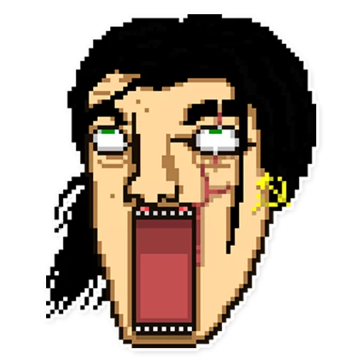 😩 Стикер «HotlineMiami» для Telegram
