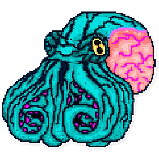 🐙 Стикер «HotlineMiami» для Telegram