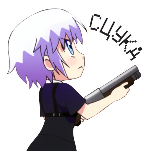 😡 Стикер «? WTF anime» для Telegram