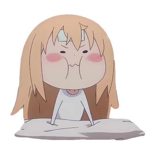 😴 Стикер «? WTF anime» для Telegram