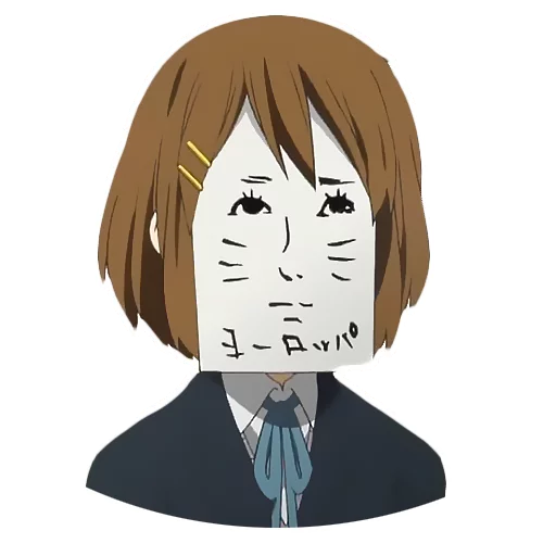 😐 Стикер «? WTF anime» для Telegram