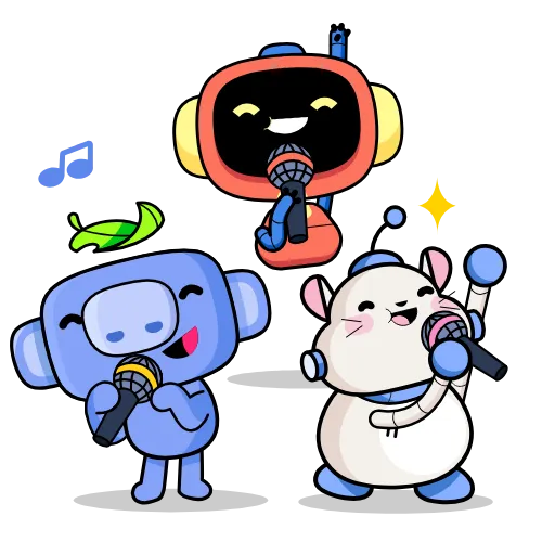 🎤 Стикер «Wumpus & Co Daily Routine» для Telegram
