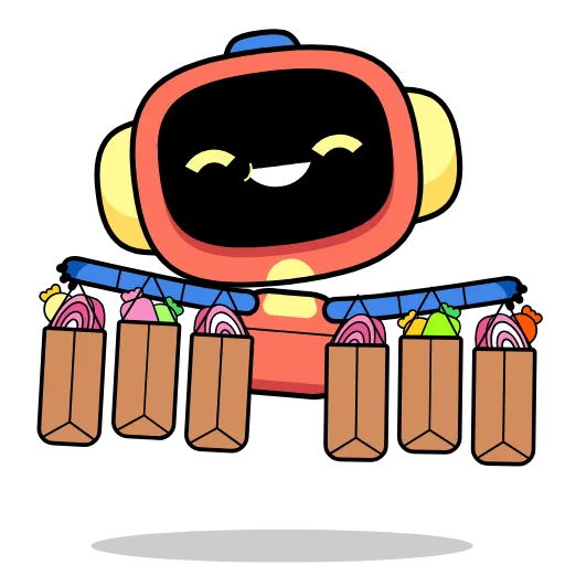 🛍 Стикер «Wumpus & Co Daily Routine» для Telegram