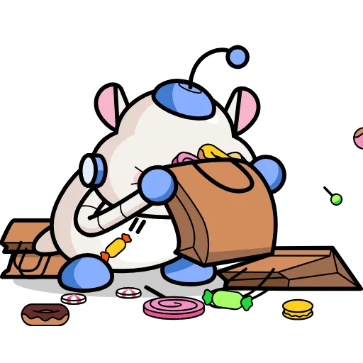 😋 Стикер «Wumpus & Co Daily Routine» для Telegram