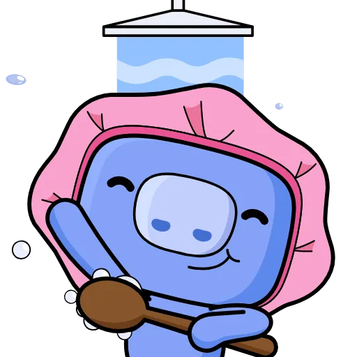 🛁 Стикер «Wumpus & Co Daily Routine» для Telegram