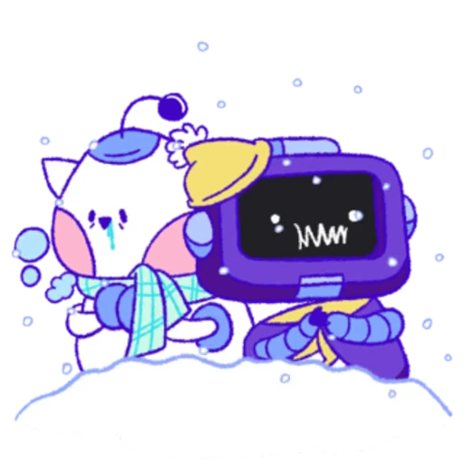 🥶 Стикер «Wumpus & Co Winter Fun» для Telegram
