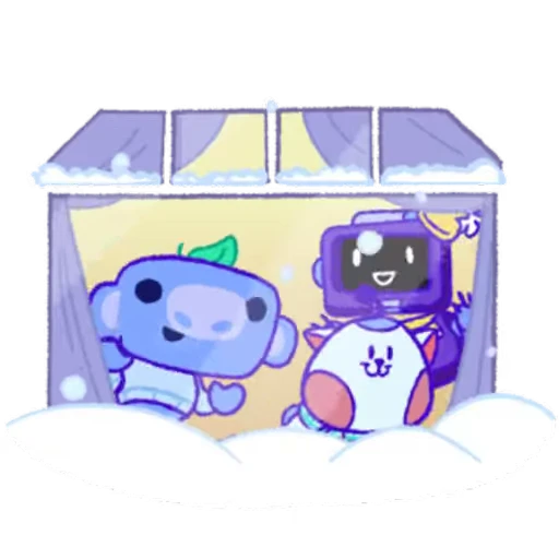 🌨 Стикер «Wumpus & Co Winter Fun» для Telegram