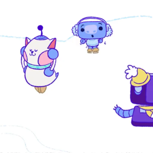 ⛸ Стикер «Wumpus & Co Winter Fun» для Telegram