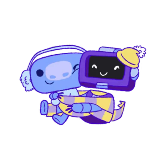 🤗 Стикер «Wumpus & Co Winter Fun» для Telegram