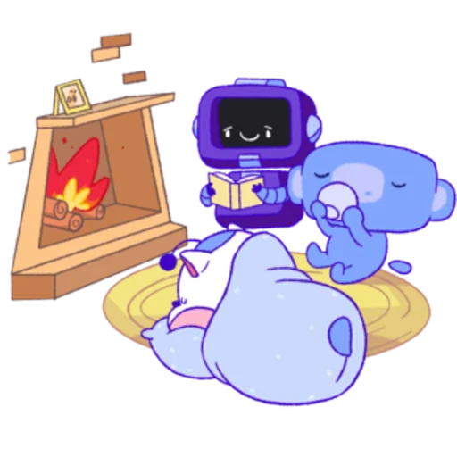 ☕️ Стикер «Wumpus & Co Winter Fun» для Telegram