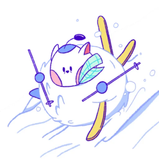 🥴 Стикер «Wumpus & Co Winter Fun» для Telegram