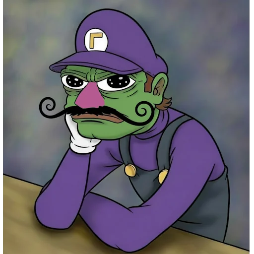 🫤 Стикер «Waluigi» для Telegram