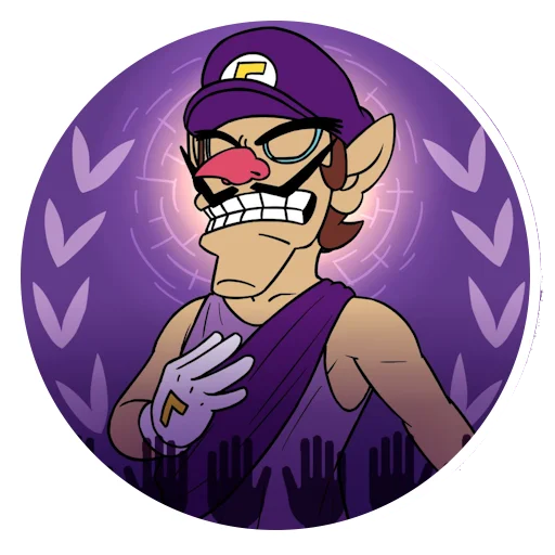 🧐 Стикер «Waluigi» для Telegram