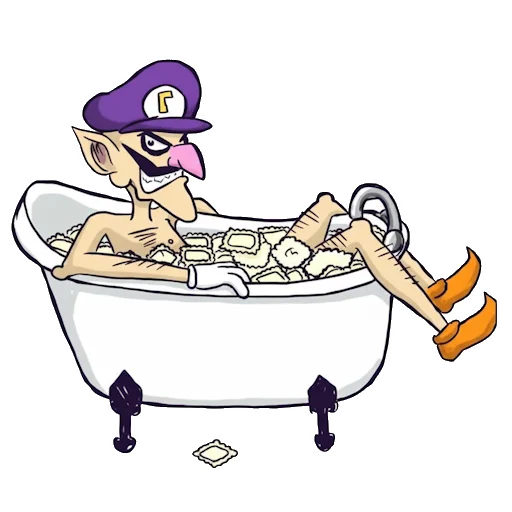 🛁 Стикер «Waluigi» для Telegram
