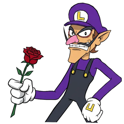 🌹 Стикер «Waluigi» для Telegram