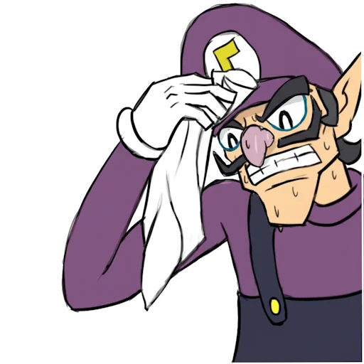 😓 Стикер «Waluigi» для Telegram
