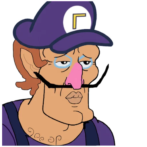 🫤 Стикер «Waluigi» для Telegram