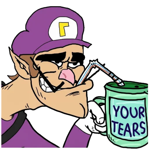 😼 Стикер «Waluigi» для Telegram