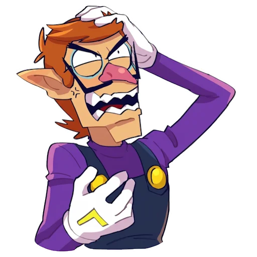 Стикерпак Waluigi для Telegram