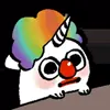 Стикер 14 Human and unicorn #cute #colors #white #emoji