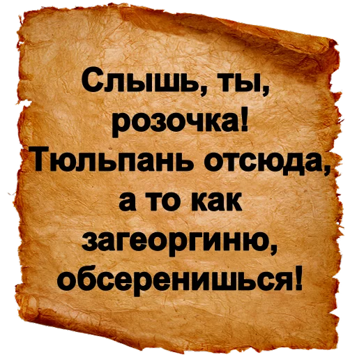 🌹 Стикер «Хамские фразы» для Telegram