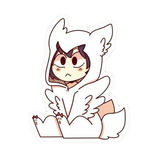 ☹ Стикер «Ани 1» для Telegram