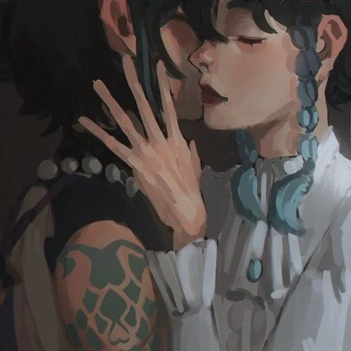 🍃 Стикер «Xiao and Venti» для Telegram