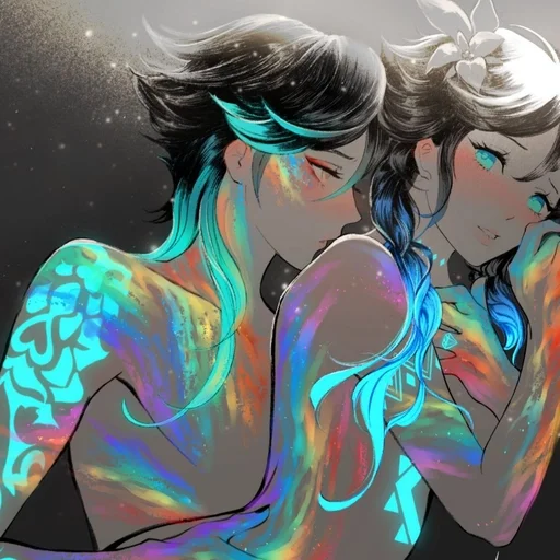 🍃 Стикер «Xiao and Venti» для Telegram