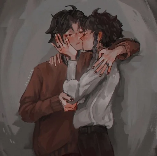 🍃 Стикер «Xiao and Venti» для Telegram