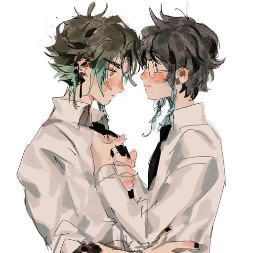 🍃 Стикер «Xiao and Venti» для Telegram