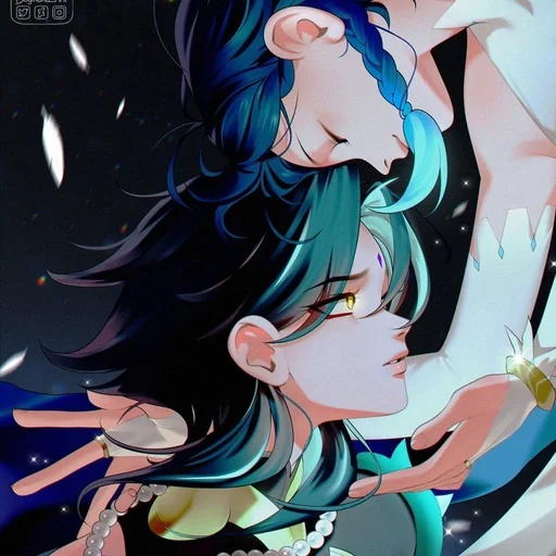 🍃 Стикер «Xiao and Venti» для Telegram