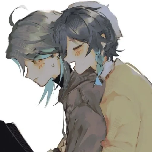 🍃 Стикер «Xiao and Venti» для Telegram