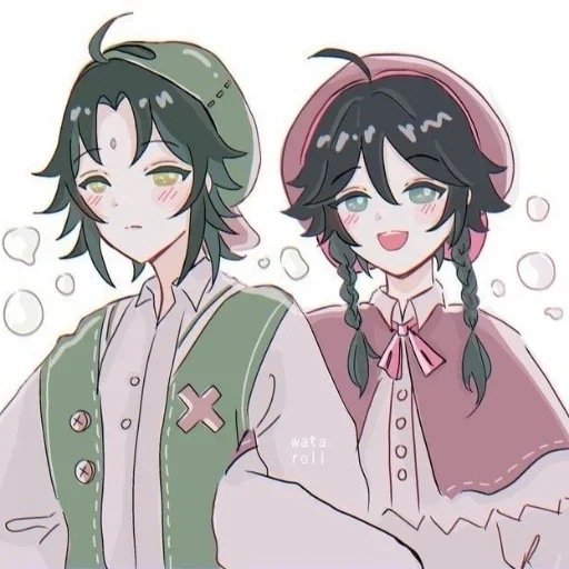 🍃 Стикер «Xiao and Venti» для Telegram