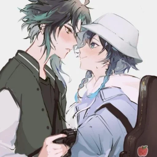 🍃 Стикер «Xiao and Venti» для Telegram