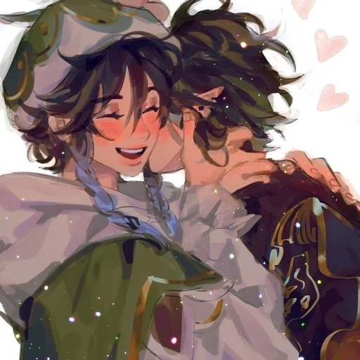 🍃 Стикер «Xiao and Venti» для Telegram