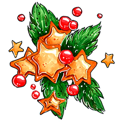😘 Стикер «Xmas Новый год» для Telegram