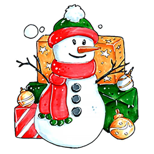 😘 Стикер «Xmas Новый год» для Telegram