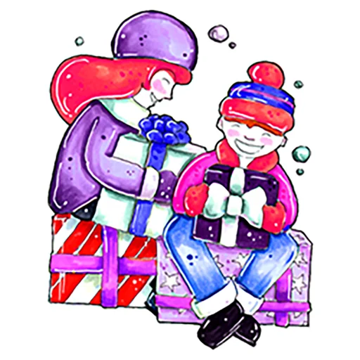 ❤️ Стикер «Xmas Новый год» для Telegram
