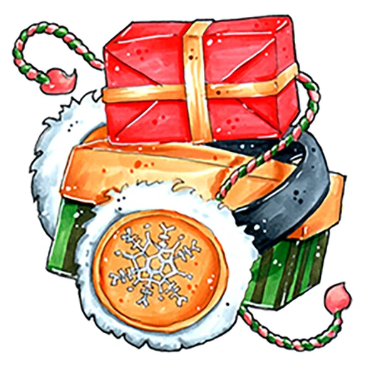 ❤️ Стикер «Xmas Новый год» для Telegram