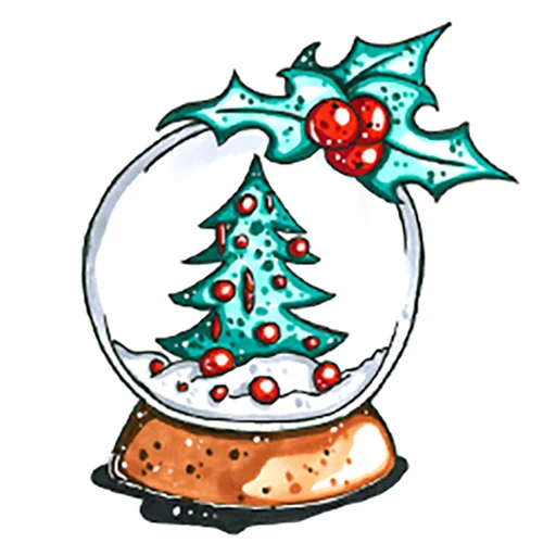 💋 Стикер «Xmas Новый год» для Telegram
