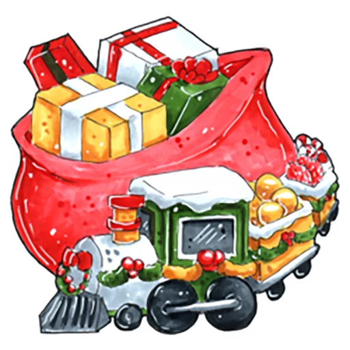 💋 Стикер «Xmas Новый год» для Telegram