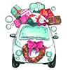 Стикер 30 Xmas2 ×