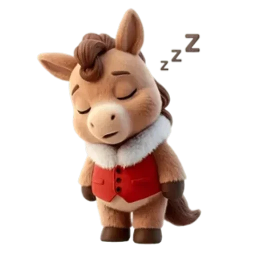 🐴 Стикер «Новогодний Конек» для Telegram